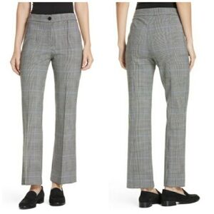 Theory Cardinal Windowpane Portland Trousers Size 12